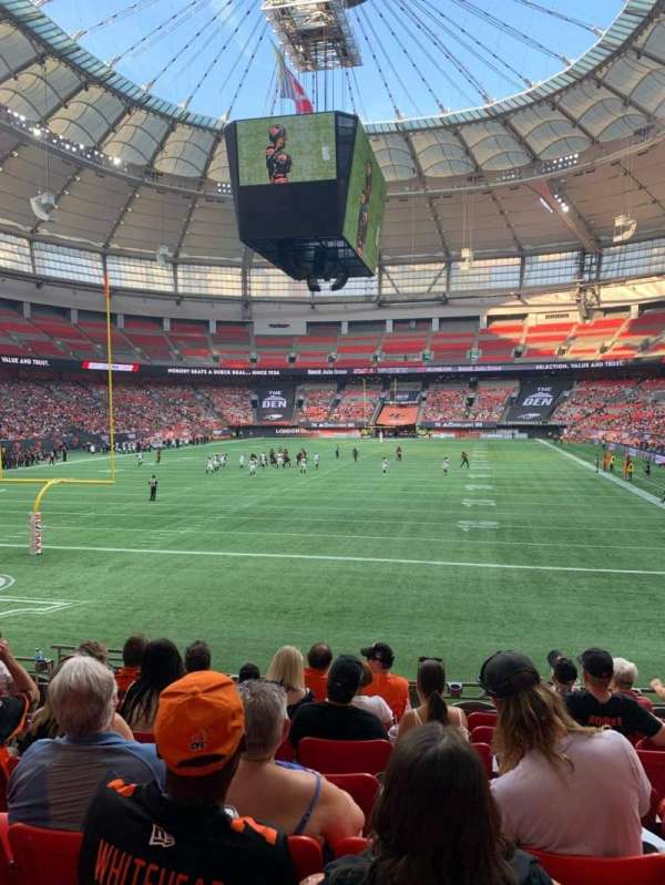 BC Place, section: 253, row: O, seat: 5