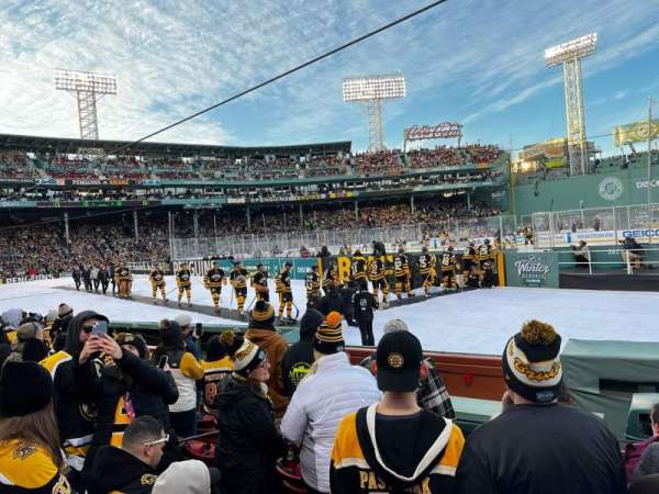 Fenway Park, section: Right Field Box 8, row: D, seat: 4