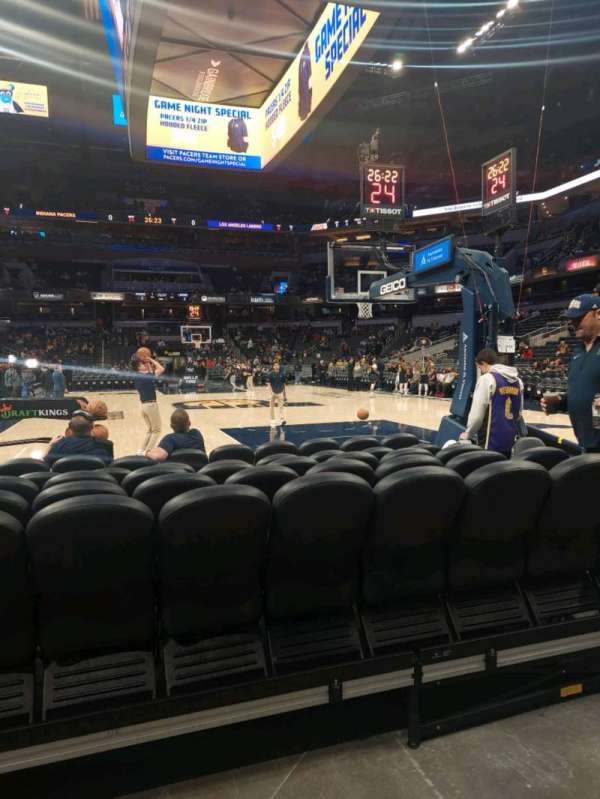 Gainbridge Fieldhouse, section: 1, row: 1, seat: 8
