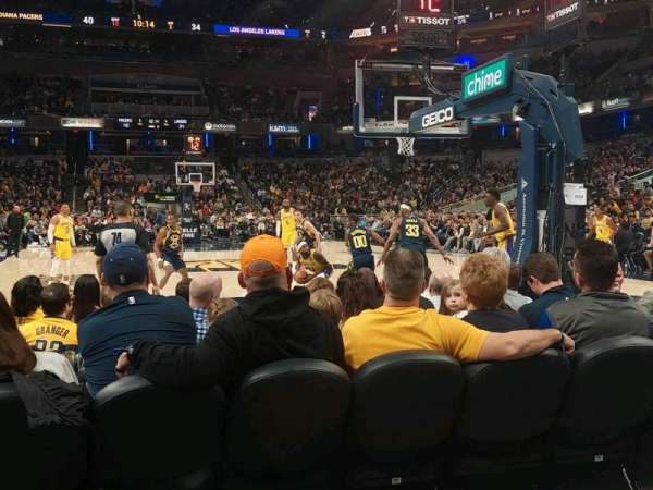 Gainbridge Fieldhouse, section: 1, row: 1, seat: 8