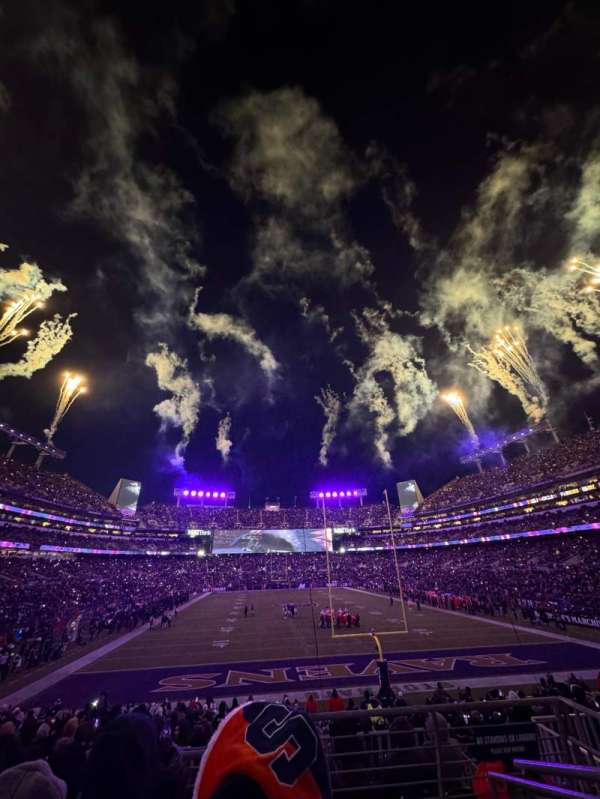 M&T Bank Stadium, section: 114, row: 22, seat: 1