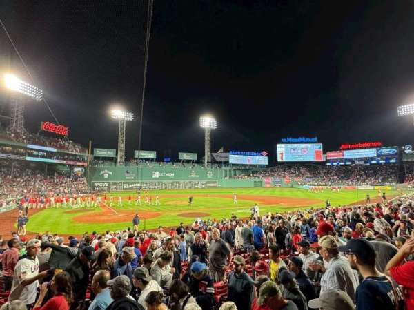 Fenway Park, section: Loge Box 125, row: DD, seat: 3