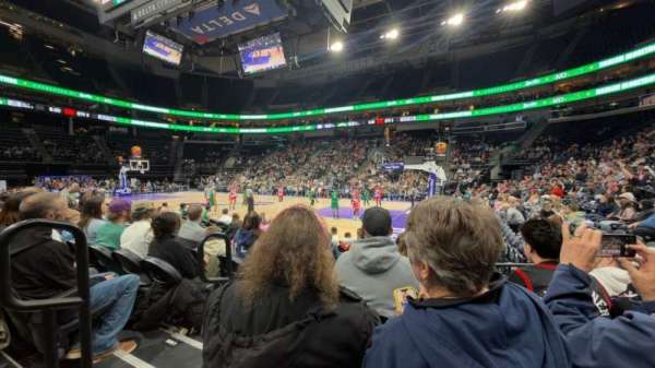 Delta Center, section: 105, row: 4, seat: 6
