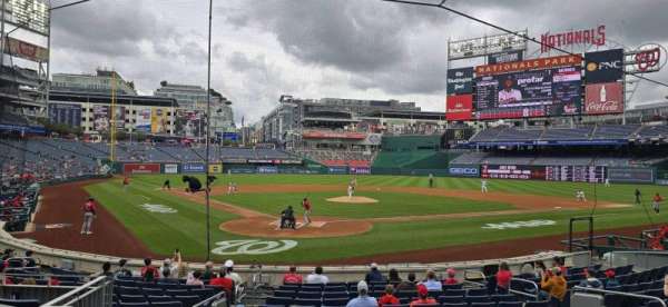 Nationals Park, section: 124, row: A, seat: 6