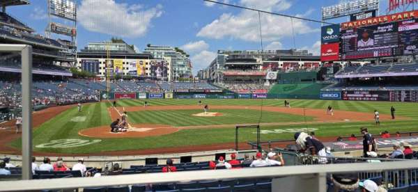 Nationals Park, section: 126, row: A, seat: 8