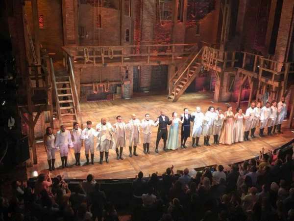 Richard Rodgers Theatre, section: Front Mezzanine L, row: A, seat: 9