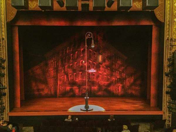 Longacre Theatre, section: Mezzanine C, row: A, seat: 107