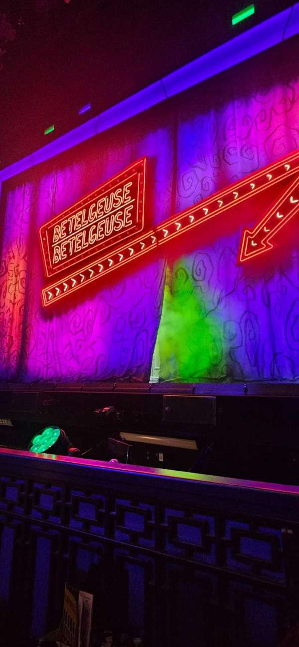 Palace Theatre, Broadway, section: Orchestra R, row: AA, seat: 106