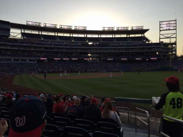 Nationals Park, section: 136, row: T, seat: 1