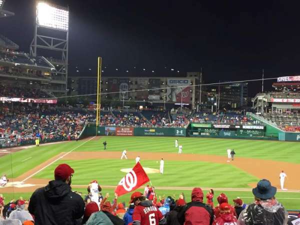 Nationals Park, section: 128, row: NN, seat: 10