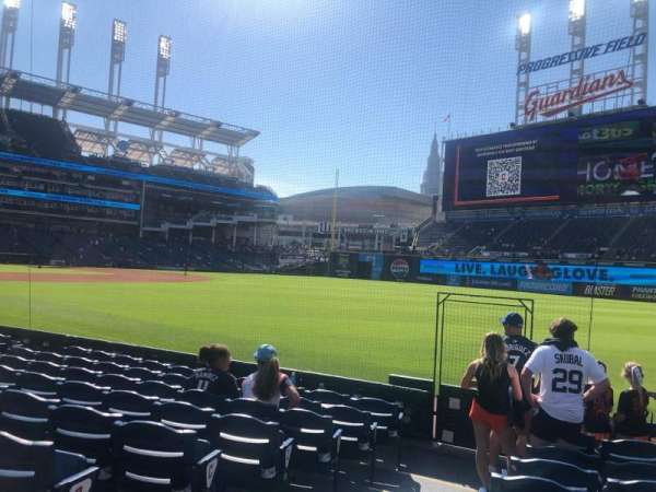 Progressive Field, section: 125, row: H, seat: 25