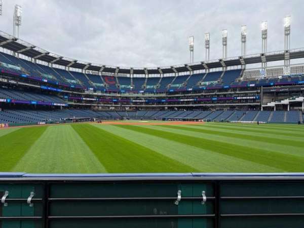 Progressive Field, section: 101-4, row: B, seat: 7