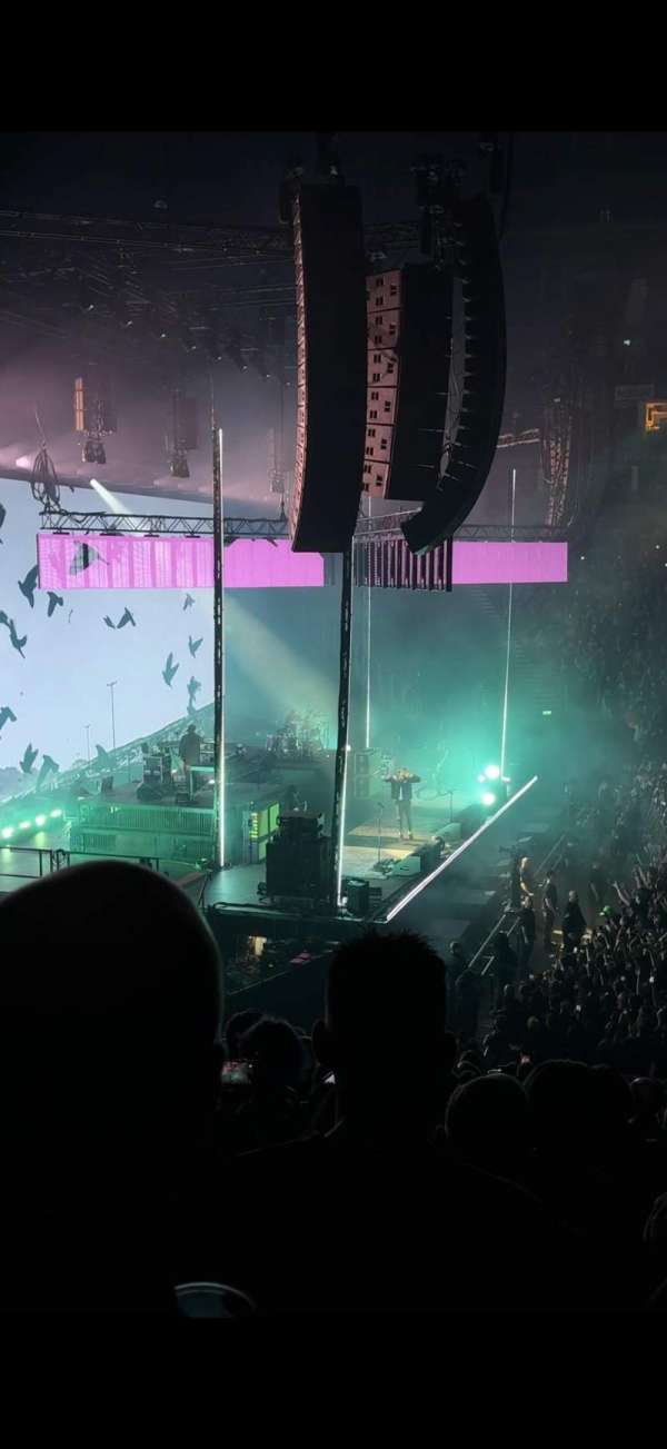 The O2, London, section: 101, row: W, seat: 26