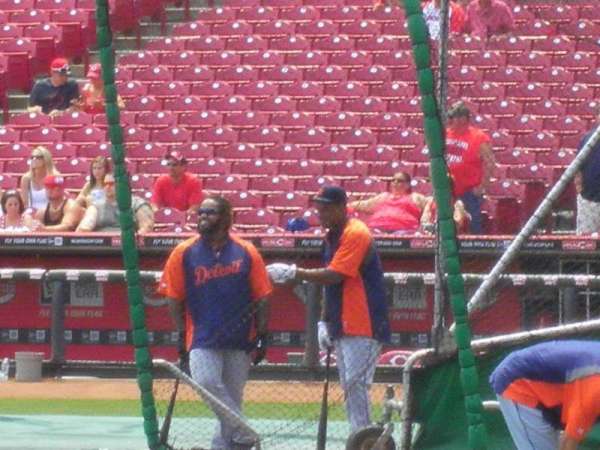 Great American Ball Park, section: 114, row: H, seat: 9