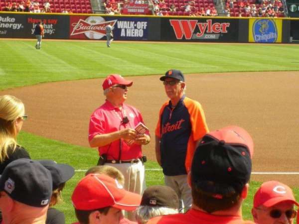Great American Ball Park, section: 114, row: H, seat: 9