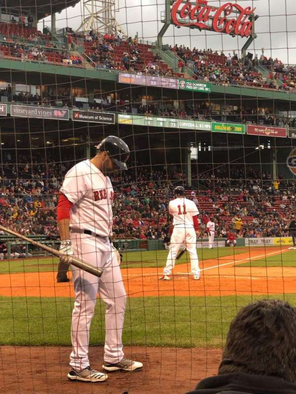Fenway Park, section: Field Box 36, row: AAA, seat: 4