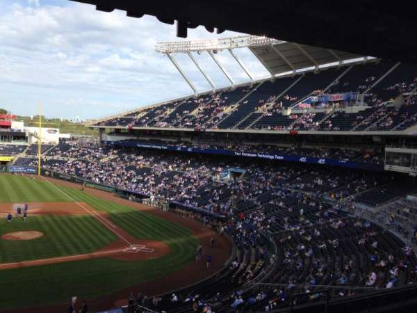 Kauffman Stadium, section: 308, row: F, seat: 3
