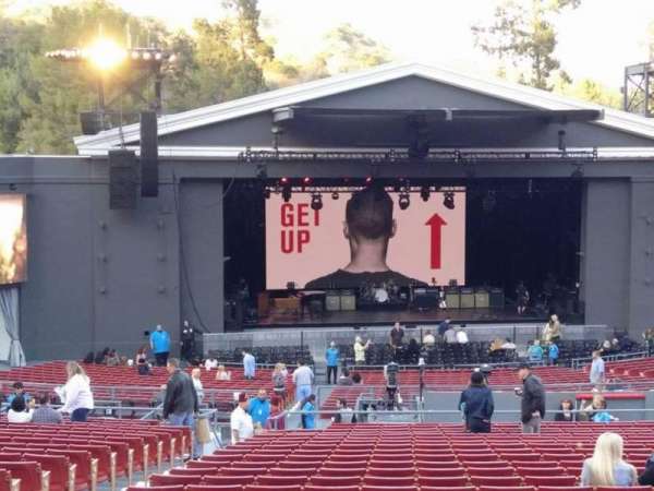 The Greek Theatre, section: B Left Center, row: R, seat: 123