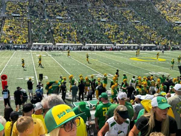 Autzen Stadium, section: 14, row: 14, seat: 2