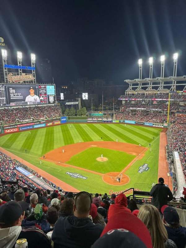 Progressive Field, section: 556, row: K, seat: 6