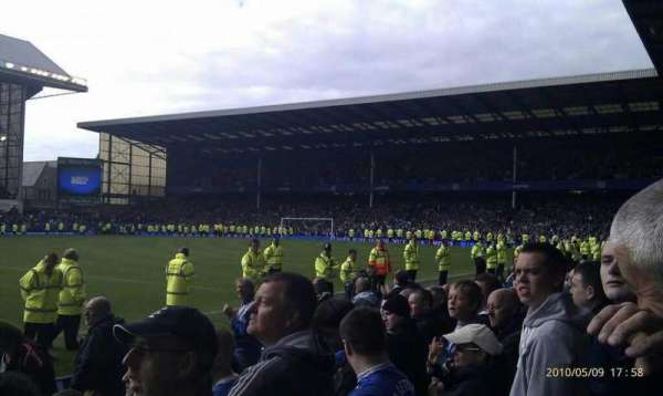 Goodison Park, section: Paddock, row: 7, seat: 95