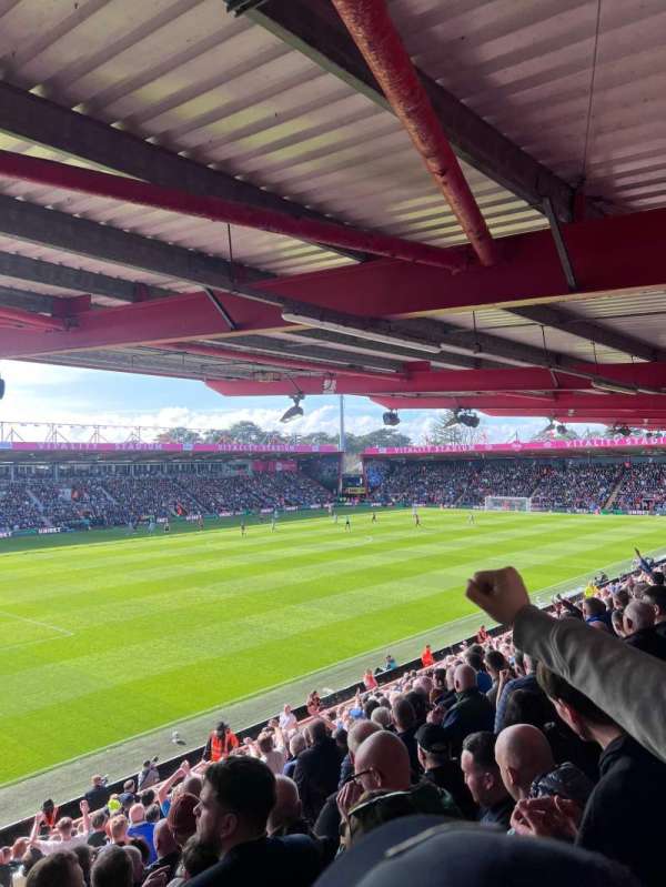 Vitality Stadium, row: R, seat: 240