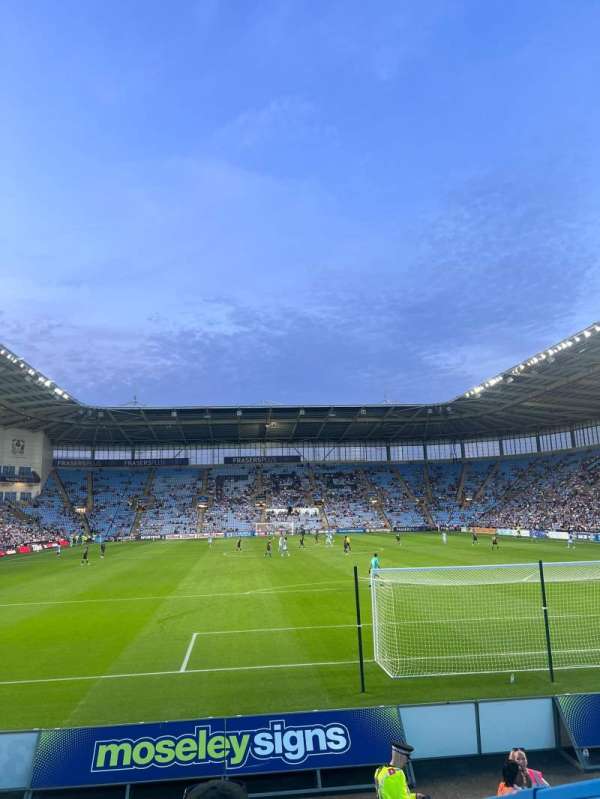 Coventry Building Society Arena, section: 9, row: J