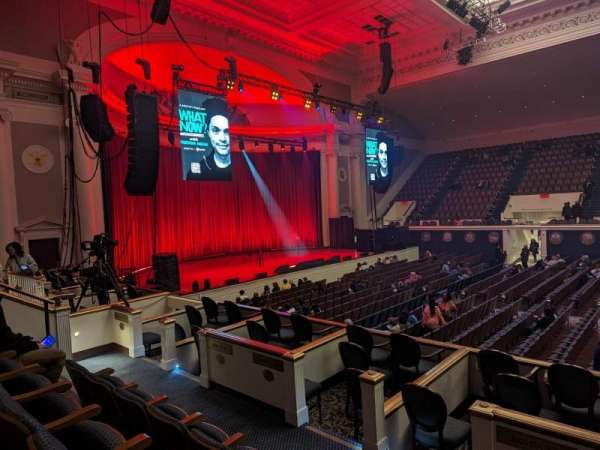 DAR Constitution Hall, section: S, row: C, seat: 1
