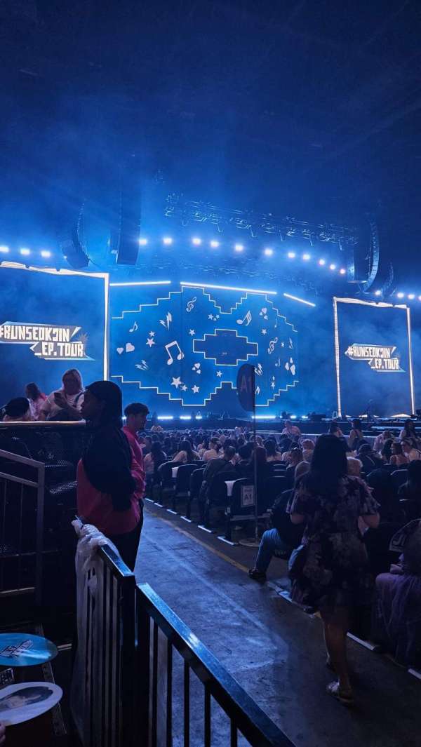 The O2, London, section: 102, row: A, seat: 74