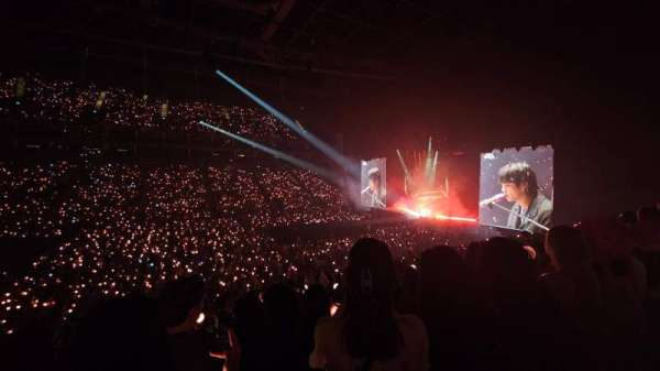 The O2, London, section: 111, row: U, seat: 329