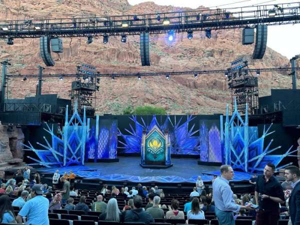 Tuacahn Amphitheater, section: Center, row: P, seat: 121