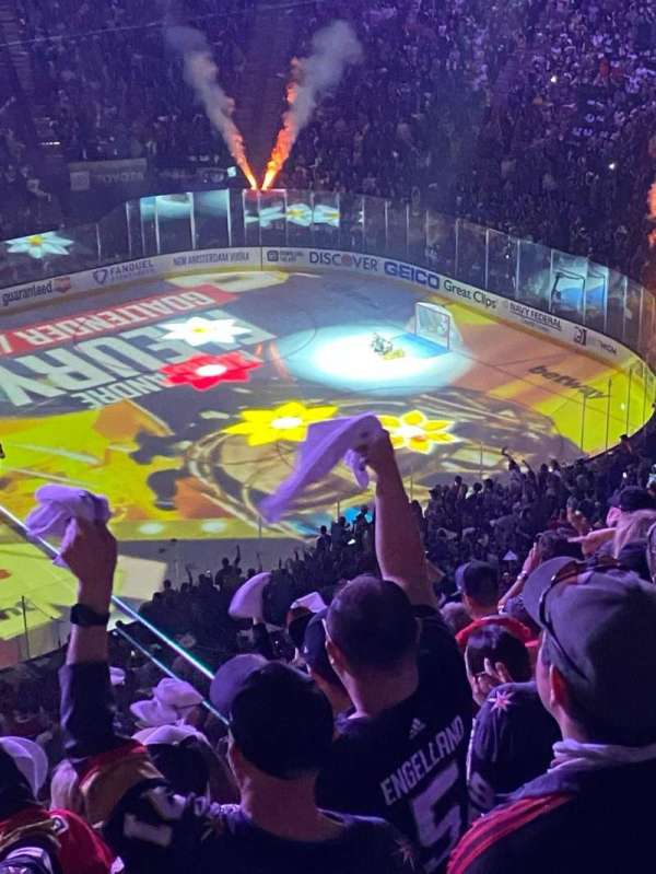 T-Mobile Arena, section: 222, row: H, seat: 6