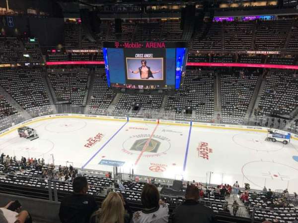 T-Mobile Arena, section: 206, row: D