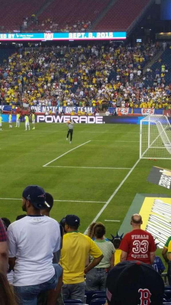 Gillette Stadium, section: 126, row: 22, seat: 17