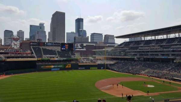 Target Field, section: S, row: 13, seat: 5