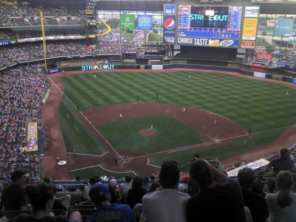 American Family Field, section: 420, row: 21, seat: 19