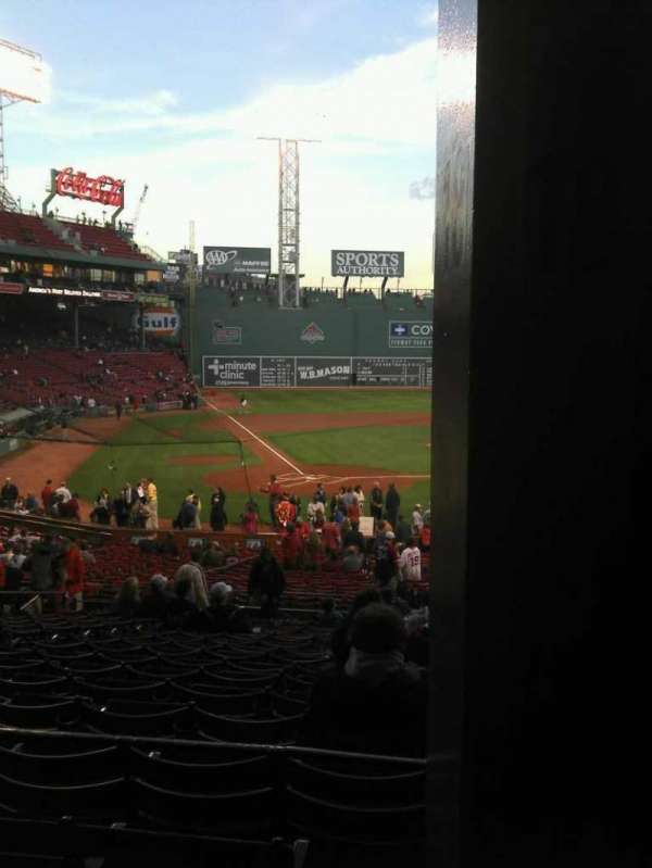 Fenway Park, section: Grandstand 18, row: 3, seat: 5