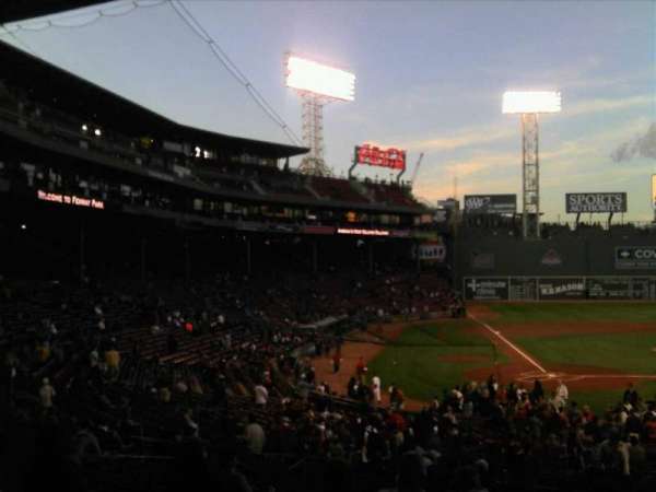 Fenway Park, section: Grandstand 18, row: 3, seat: 5