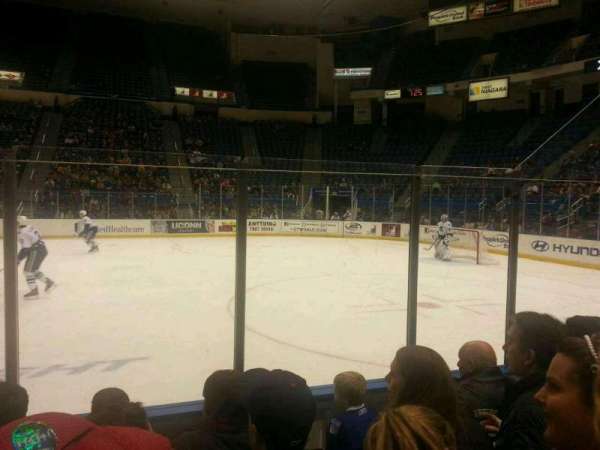 PeoplesBank Arena, section: 102, row: F, seat: 6
