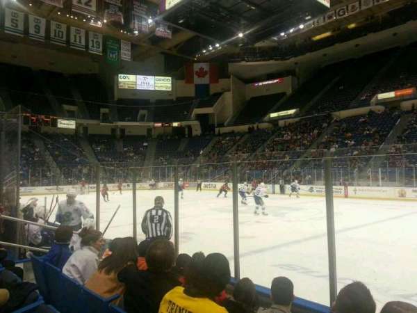 PeoplesBank Arena, section: 102, row: F, seat: 6