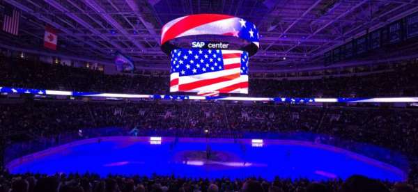 SAP Center, section: 115, row: 25, seat: 13