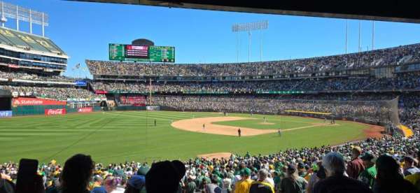 Oakland Coliseum, section: 128, row: 33, seat: 4
