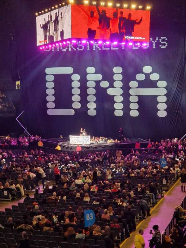 The O2, London, section: 108, row: S, seat: 47