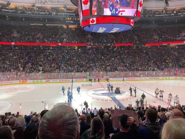 Rogers Arena, section: 118, row: 18, seat: 8