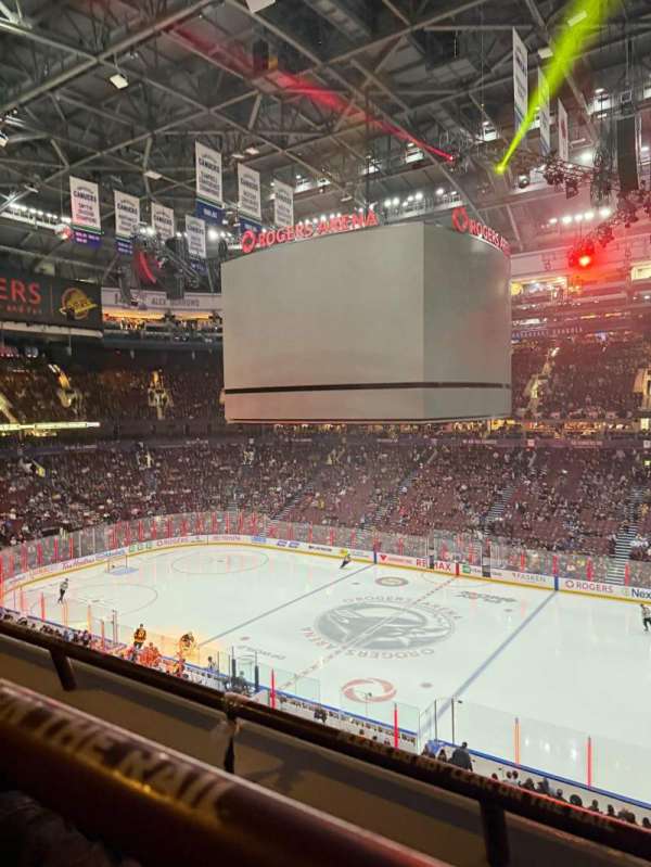 Rogers Arena, section: 321, row: 2, seat: 105