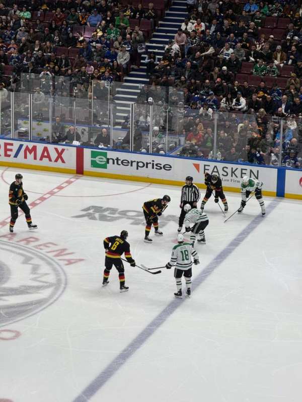 Rogers Arena, section: 321, row: 2, seat: 105