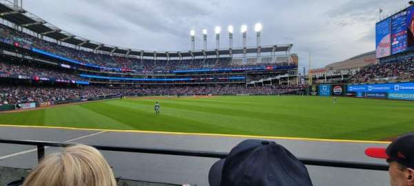 Progressive Field, section: 109, row: B, seat: 6