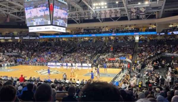 Addition Financial Arena, section: 104, row: U, seat: 4