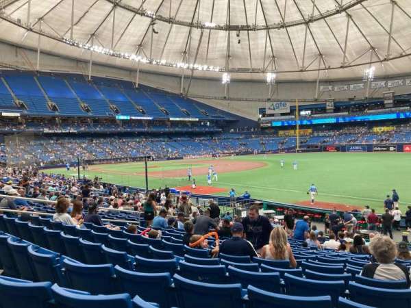 Tropicana Field, section: 132, row: DD, seat: 16