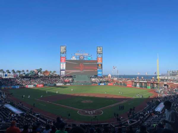 Oracle Park, section: 216, row: H, seat: 8